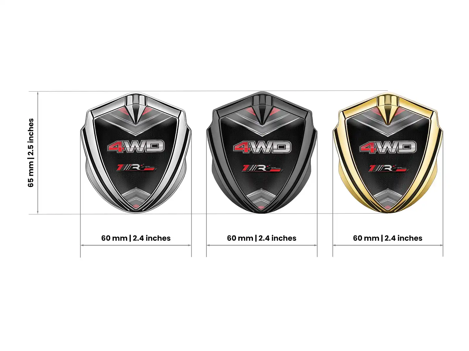 Metal Emblem Badge Tuning Style Shiny